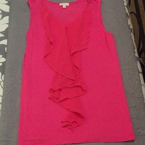 Hot pink sleeveless top